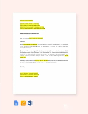 Social Media Strategy Proposal Template