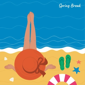 Spring Break Illustration