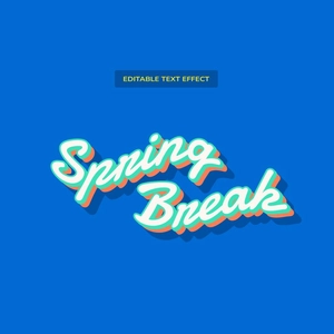 Spring Break Text Effect