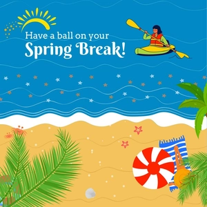 Spring Break Whatsapp Post