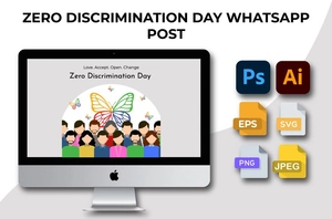 Zero Discrimination Day Whatsapp Post