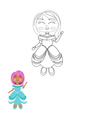 Barbie Coloring Page