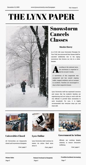 High School Newspaper