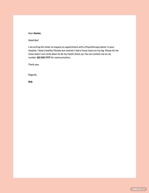 Hospital Appointment Letter