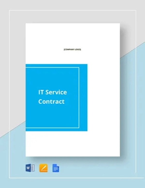 Simple IT Service Contract Template