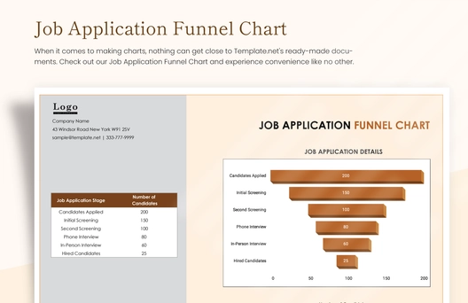 Job Application Funnel Chart