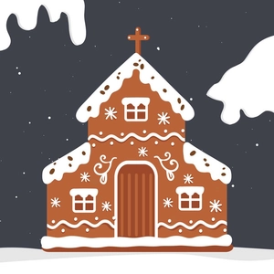 Gingerbread Church Clipart