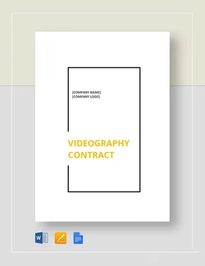 Videography Contract Template Videography Contract Template