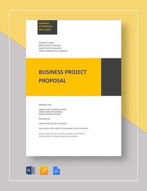 Business Project Proposal Template Business Project Proposal Template