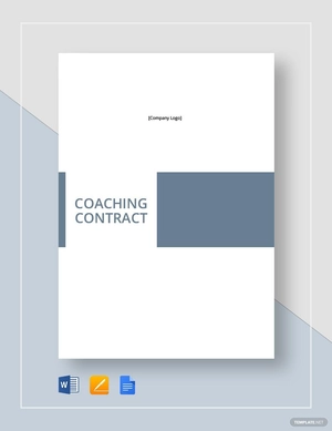 Coaching Contract Template Coaching Contract Template