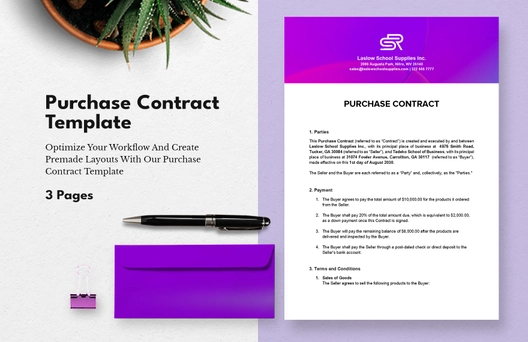 Purchase Contract Template Purchase Contract Template