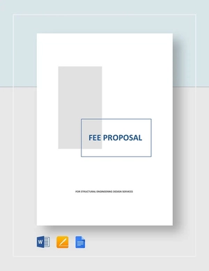 Fee Proposal Template Fee Proposal Template