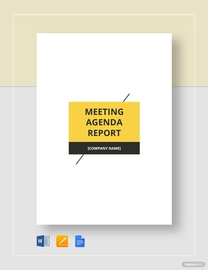 Meeting Agenda Report Template Meeting Agenda Report Template