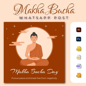 Makha Bucha Whatsapp Post