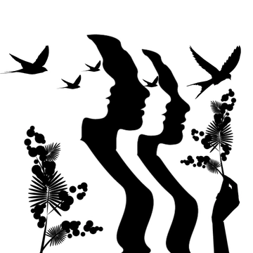 Free Women Silhouette Template to Edit Online