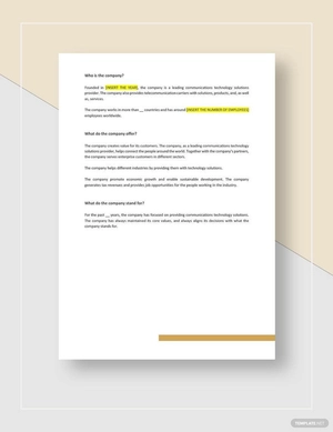 Corporate Report Template