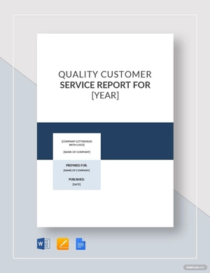 Customer Service Report Template