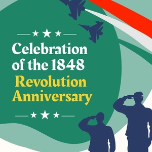 1848 Revolution Memorial Day Celebration Vector