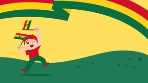 Ghana Independence Day Cartoon Background