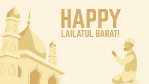 Happy Lailatul Barat Background