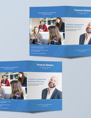 Corporate Bifold Brochure Template