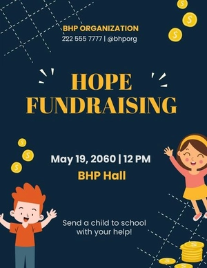 Children Fundraising Flyer