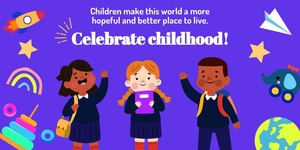 Children Celebratory Twitter Post