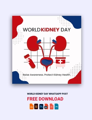 World Kidney Day Whatsapp Post