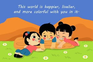 Children Appreciation Post Card