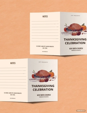 Thanksgiving Celebration Brochure Template Thanksgiving Celebration Brochure Template