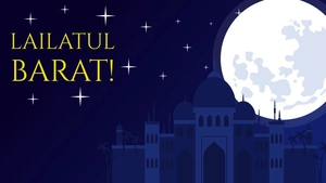 Lailatul Barat Banner Background