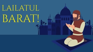 Lailatul Barat Cartoon Background