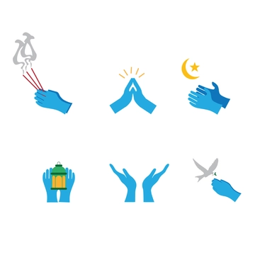 Free Prayer Symbol Template Clipart to Edit Online