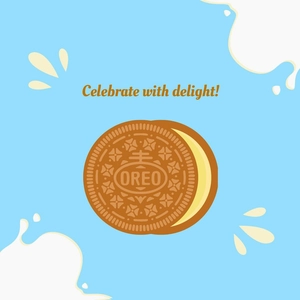 National Oreo Cookie Day Celebration Vector