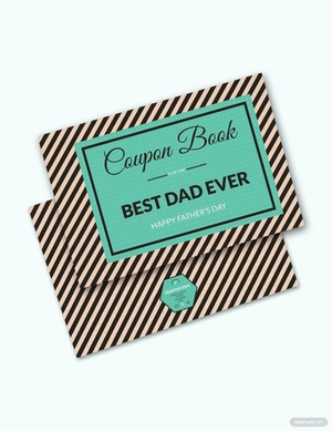 Just for Dad Coupon Book Template