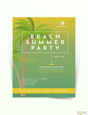 Beach Flyer Template