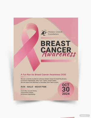 Breast Cancer Flyer Template