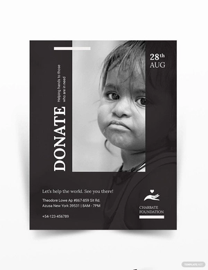 Black and White Flyer Template