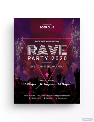 Rave flyer Template