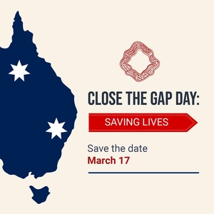 National Close the Gap Day Poster Vector