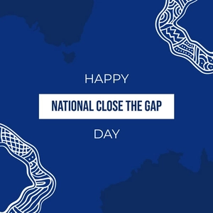 Happy National Close the Gap Day Vector