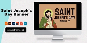 Saint Joseph's Day Banner