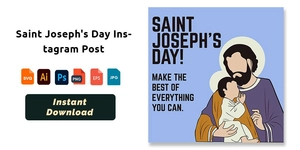 Saint Joseph's Day Instagram Post