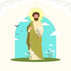 Happy Saint Joseph's Day Illustration