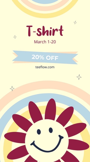 International Day of Happiness Flyer Background