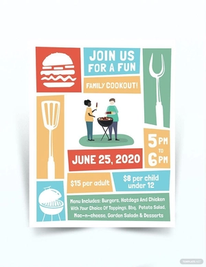 Cookout Flyer Template