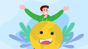 International Day of Happiness Design Background