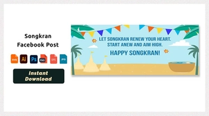 Songkran Facebook Post