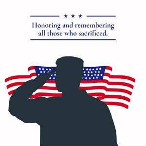 Memorial Day Greeting Card Vector