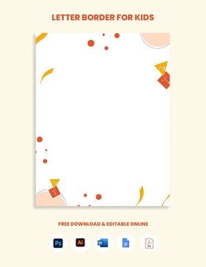 Letter Border for Kids Letter Border for Kids
